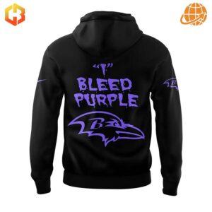 Back of Baltimore Ravens vs Anybody Hoodie with 