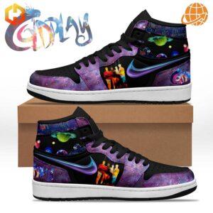 Step into the universe with these otherworldly Coldplay Air Jordan 1 sneakers, where music meets cosmic style.