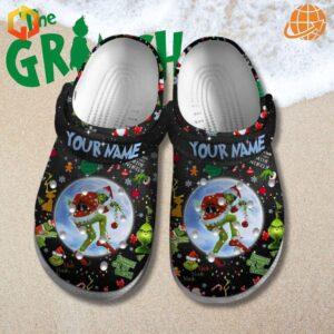 Bring a touch of Whoville magic to any season with these Custom The Grinch Movie Crocs Shoes, perfect for beach days or snowy nights.