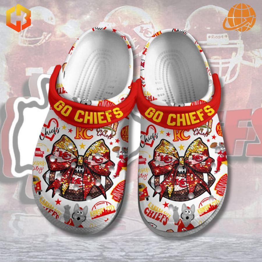 tep into game day spirit with Go Chiefs Kansas City Chiefs Crocs - where comfort meets unbeatable team pride!