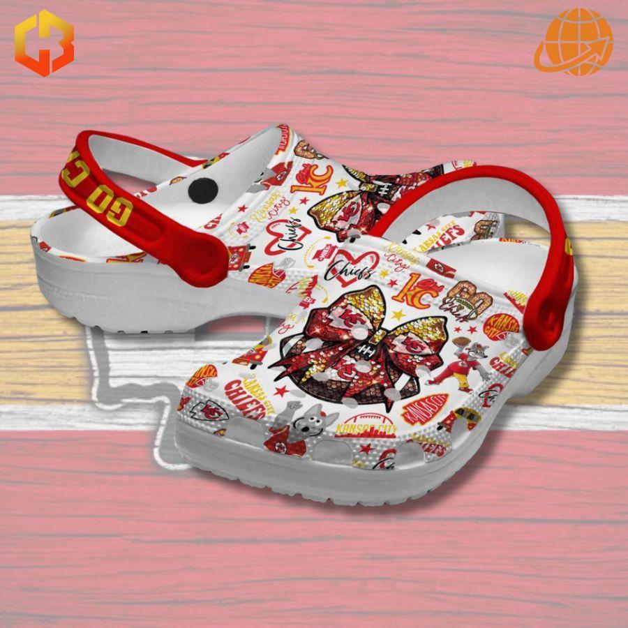 Make a statement on and off the field with Go Chiefs Kansas City Chiefs Crocs - where every step shows your team spirit!