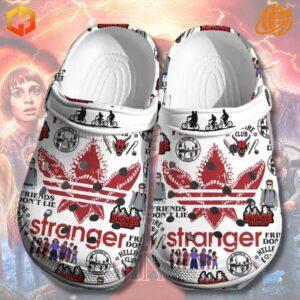 Step into the Upside Down with Hellfire Club Stranger Things Crocs - where comfort meets otherworldly adventure!