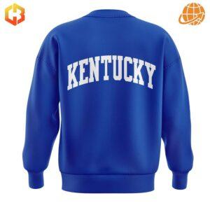 Blue Kentucky Wildcats KY Til I Die Sweatshirt with fuzzy inner lining for added warmth and comfort.