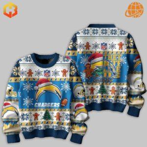 Los Angeles Chargers "They Not Like Us" Sweater with festive design and team logo