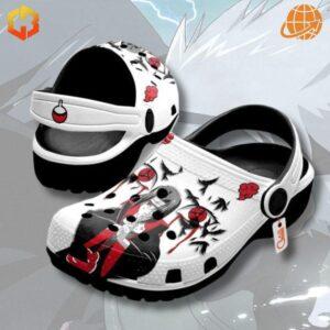 Elevate your footwear game with the Naruto Shippuden Sharingan Itachi Uchiha Crocs Shoes—perfect for any occasion