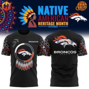 Denver Broncos shirt honoring Native American Heritage Month.