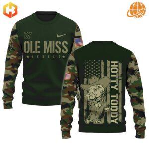 "Support our troops" Ole Miss Rebels sweatshirt