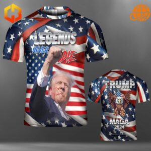 Trump Fight MAGA 2024 shirt, patriotic apparel with UV-protective, moisture-wicking fabric