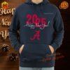 Person celebrating at a New Year's event wearing an Alabama Crimson Tide Happy New Year 2025 hoodie.