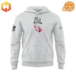 Front view of Arizona Cardinals NFL Inspire Change hoodie with 