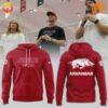 A red hoodie with the Arkansas Razorbacks logo and the phrase "Jesus Won" in white lettering.