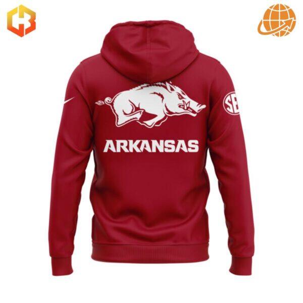 An Arkansas Razorbacks hoodie with a religious message.