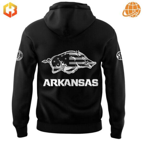 Show your Razorback pride and your American spirit with this stylish hoodie.