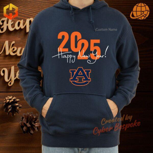 A black hoodie with the Auburn Tigers logo and a New Year's message.