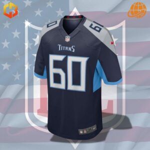 Official Ben Jones Tennessee Titans jersey featuring team logo and player details