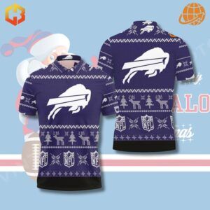 Festive polo shirt for Buffalo Bills fans