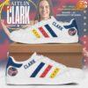 Caitlin Clark Indiana Fever Basketball Stan Smith Shoes with vibrant team colors and Caitlin Clark's name.