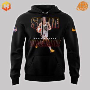 Caitlin Clark Slam Undeniable Hoodie in black with 