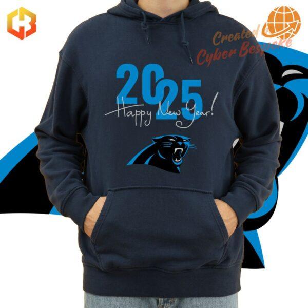 Cozy Carolina Panthers hoodie to celebrate the New Year 2025 in team colors.