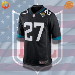 Chris Claybrooks Jacksonville Jaguars jersey in bold teal, black, and gold colors, designed for fans