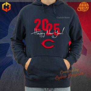 Cincinnati Reds unisex hoodie for New Year 2025.