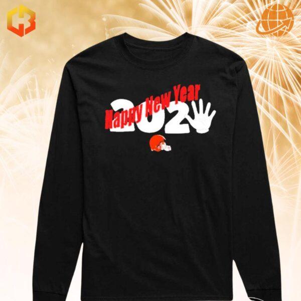 Celebrate 2025 in style with this Cleveland Browns Happy New Year shirt