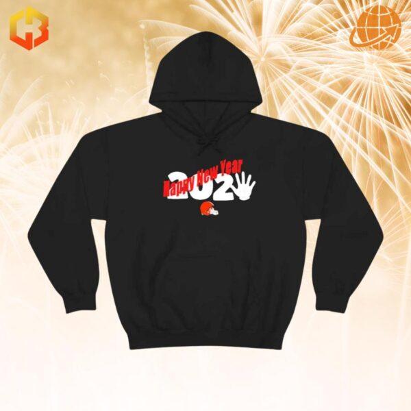 NFL-themed Cleveland Browns hoodie for New Year 2025 celebrations