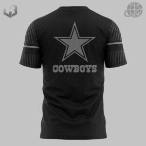 Back view of Dallas Cowboys Star Wars Shirt with Cowboys star logo and team name.