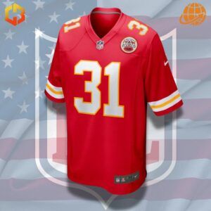 Darrel Williams Kansas City Chiefs jersey in bold red, gold, and white colors, perfect for Chiefs fans