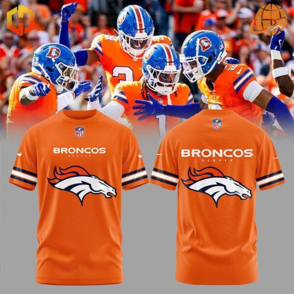 Show your team pride with the Denver Broncos 2024 NFL Shirt, featuring iconic logos and vibrant colors.