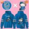 Make a statement from every angle with the Detroit Lions x Hello Kitty Hoodie, featuring a playful design on the back.