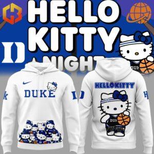 Embrace your fandom with the Duke Blue Devils Women's Basketball Hello Kitty Hoodie