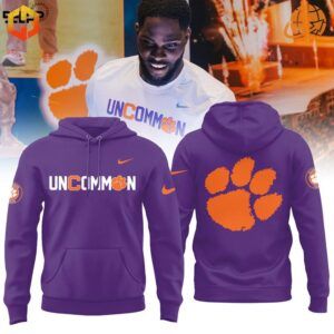 Classic Clemson Tigers shirt featuring the 'Uncommon' slogan in team colors