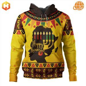 Festive Kwanzaa apparel celebrating African women.