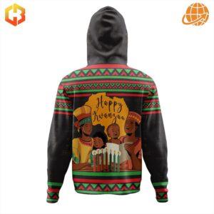 A festive and comfortable hoodie to honor the traditions of Kwanzaa