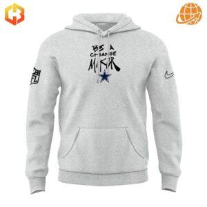 Front view of Inspire Change Dallas Cowboys Hoodie with 