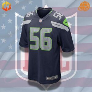 Official Jordyn Brooks Seattle Seahawks jersey featuring the team logo, name, and number 56.