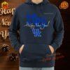 Detailed view of the Kentucky Wildcats Happy New Year 2025 hoodie featuring the UK logo and celebratory design elements.