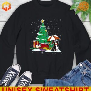 Festive Australian Shepherd Christmas Dog Hoodie with playful holiday design and adorable fit for your pup