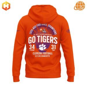 Clemson Tigers 2024 ACC Champions Hoodie