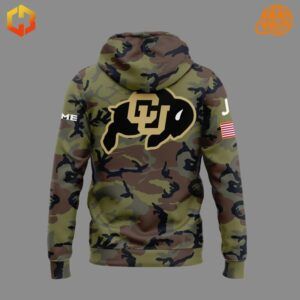 Colorado Buffaloes Salute to Service hoodie featuring team logo and military-inspired design