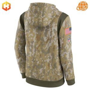 Denver Broncos Salute to Service hoodie featuring team logo and military-inspired design