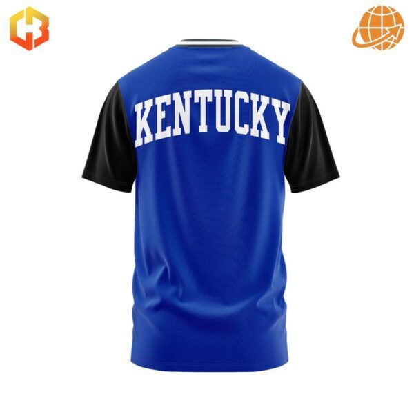 Back view of Kentucky Wildcats Men’s Basketball Shirt with "KENTUCKY" in white block letters.