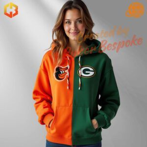 Versatile zip-up hoodie featuring mixed team logos, a front pocket, and an adjustable hood, perfect for fans of both MLB and NFL