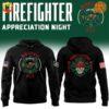 Minnesota Wild 2024 Firefighter Appreciation Night Hoodie front and back views