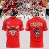 NC State Wolfpack Super Regional Champs 2024 Shirt front and back design