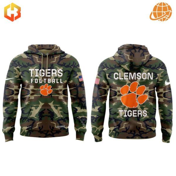 Clemson Tigers Military Appreciation Camo Hoodie