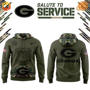 Georgia Bulldogs military appreciation camo hoodie