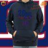 Festive New York Giants hoodie featuring Happy New Year 2025 design