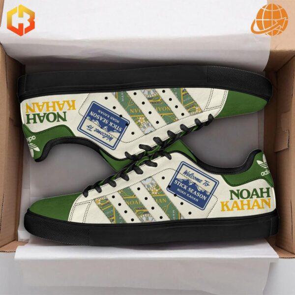 Noah Kahan Stick Season Stan Smith Shoes in packaging